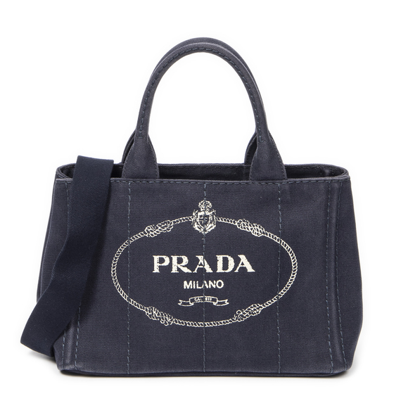 Prada Small Canapa Tote - Picture 1 of 10